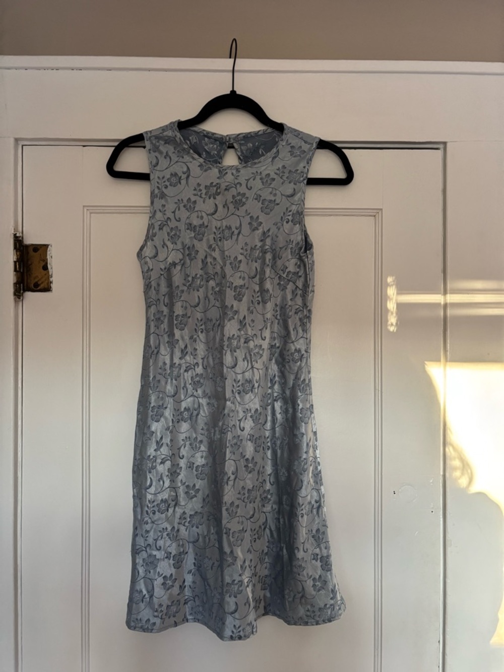 Steppin' Out Light Blue Floral Midi Dress